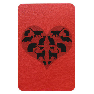 Magnet Flexible Un Coeur Pour Les Chats