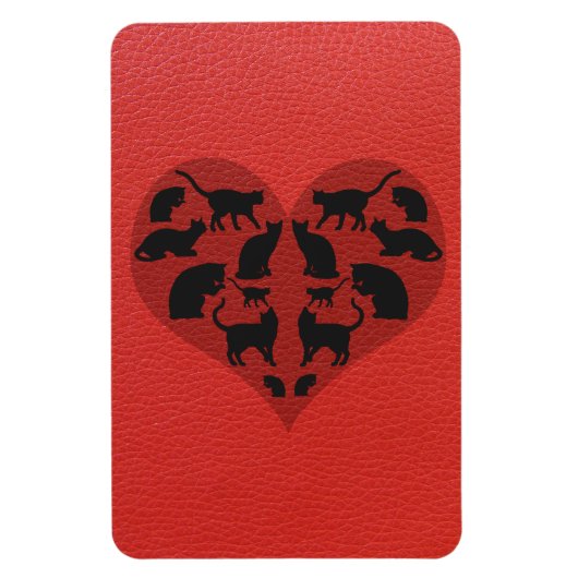 Magnet Flexible Un Coeur Pour Les Chats (Vertical)