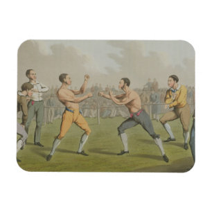 Magnet Flexible Un combat professionnel, aquatinted par I. Clark,