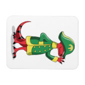 Magnet Flexible Un Dessin Tyrannosaur Rex Habillé Comme Napoléon. (Horizontal)