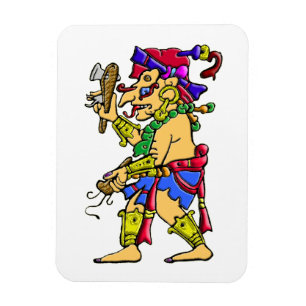 Magnet Flexible Un dieu maya Chac de pluie