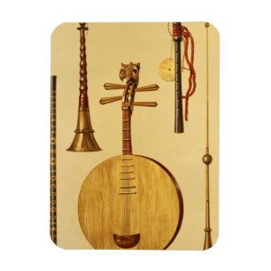 Magnet Flexible Un dizi, un sona, un yueqin, Chinois, un hich