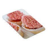 Magnet Flexible Un gâteau sucré à glaçage rose (Côté Droit)