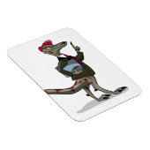 Magnet Flexible Un Greffier De Caricature Iguanodon. (Côté Droit)