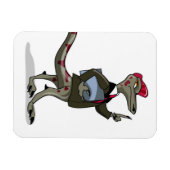 Magnet Flexible Un Greffier De Caricature Iguanodon. (Horizontal)