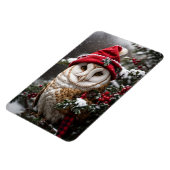 Magnet Flexible Un hibou de Noël (Côté Gauche)