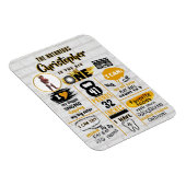 Magnet Flexible Un Hip hop célèbre Milestone 1er Anniversaire Phot (Côté Droit)