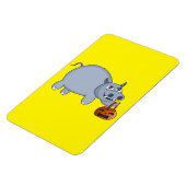 Magnet Flexible Un hippo avec un sac Citrouille (Côté Gauche)
