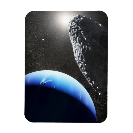 Magnet Flexible Un Hippocamp de la minuscule lune de Neptune. (Vertical)