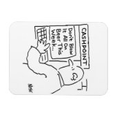 Magnet Flexible Un homme à un distributeur de billets (Horizontal)