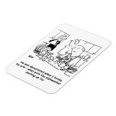 Magnet Flexible Un homme lave le caricature. (Côté Gauche)