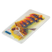 Magnet Flexible Un Jolly Halloween Chats noirs avec des Citrouille (Côté Gauche)