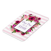 Magnet Flexible Un jour à la fois Citation de cadre floral (Côté Gauche)