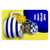 Magnet Flexible Un Kitten T'Aime. Cadeau de la fête des mères (Horizontal)