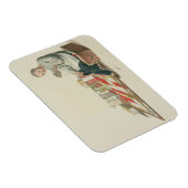 Magnet Flexible Un libraire, plaque 6 de 'Le Costume de Chine', (Côté Droit)