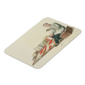 Magnet Flexible Un libraire, plaque 6 de 'Le Costume de Chine', (Côté Gauche)