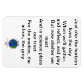 Magnet Flexible Un limerick pour la charité (Horizontal)