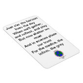 Magnet Flexible Un limerick pour la charité (Côté Droit)