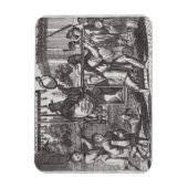 Magnet Flexible Un mandarin dans une chaise de dedan, illustration (Vertical)