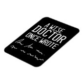 Magnet Flexible Un Médecin Sage Écrit Une Fois - Drôle Docteur Dit (Côté Gauche)