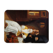 Magnet Flexible Un médecin visite une jeune dame dans une chambre  (Horizontal)