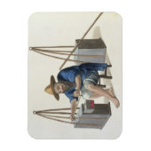 Magnet Flexible Un Mender de Porcelaine, plaque 28 de 'Le Costume (Vertical)