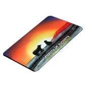Magnet Flexible Un mois de coucher de soleil (Côté Gauche)