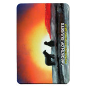 Magnet Flexible Un mois de coucher de soleil (Vertical)