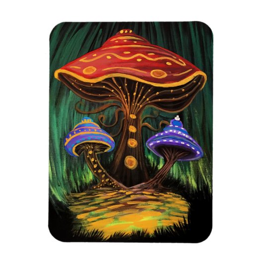 Magnet Flexible Un monde de champignons (Vertical)