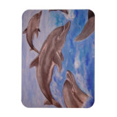 Magnet Flexible Un morceau de dauphins de saut (Vertical)
