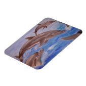 Magnet Flexible Un morceau de dauphins de saut (Côté Gauche)