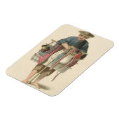 Magnet Flexible Un Pédlar, assiette 17 de 'Le Costume de Chine', f (Côté Gauche)