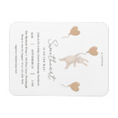 Magnet Flexible Un petit amour est sur le Baby shower Way (Horizontal)