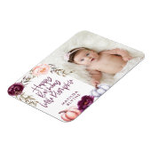 Magnet Flexible Un petit citrouille chute violet pêche photo d'ann (Côté Gauche)