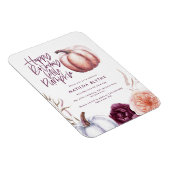 Magnet Flexible Un petit citrouille fleurs chute violet pêche anni (Côté Droit)