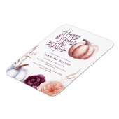 Magnet Flexible Un petit citrouille fleurs chute violet pêche anni (Côté Gauche)