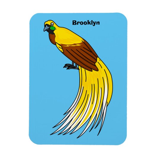 Magnet Flexible Un petit oiseau de paradis (Vertical)