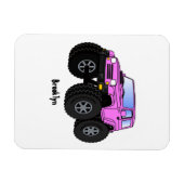 Magnet Flexible Un Pink Monster Cartoon (Horizontal)