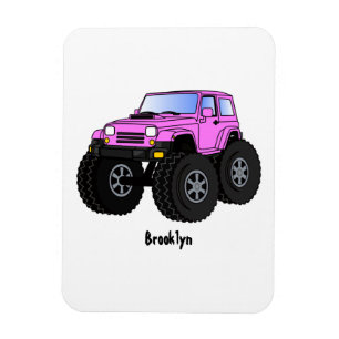 Magnet Flexible Un Pink Monster Cartoon