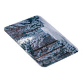 Magnet Flexible Un sentier neigeux dans la forêt, hiver (Côté Droit)