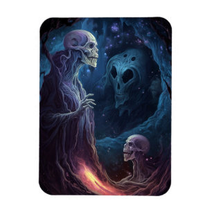 Magnet Flexible Un squelette mort crée l'art de l'horreur