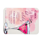Magnet Flexible Un Tini Un Peu Plus Ancien Cocktail Rose Invitatio (Horizontal)
