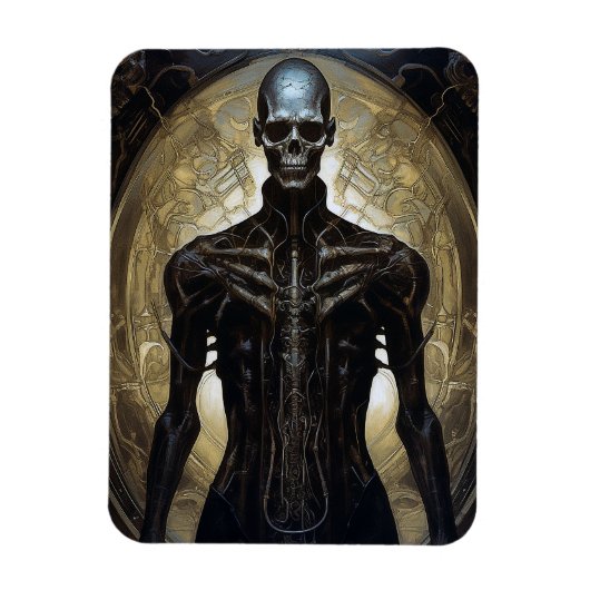 Magnet Flexible Undead Cyborg Sci-Fi Horror Art (Vertical)