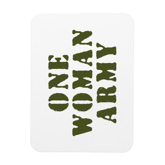 MAGNET FLEXIBLE UNE ARMÉE FEMME (Vertical)