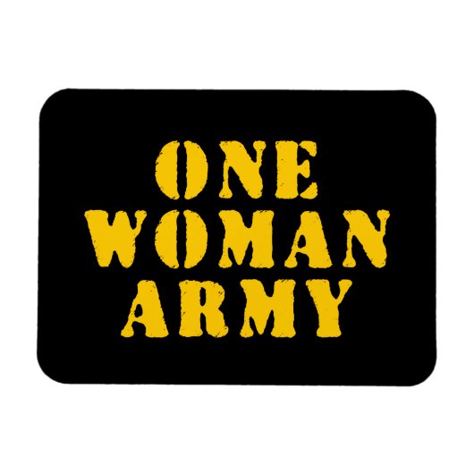 MAGNET FLEXIBLE UNE ARMÉE FEMME (Horizontal)