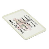 Magnet Flexible Une belle Amaryllis rose et blanc Enregistrer la d (Côté Droit)