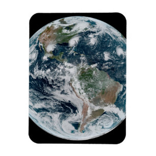 Magnet Flexible Une Chaîne Perdue De Cyclones Tropicaux