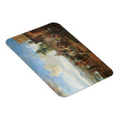 Magnet Flexible Une chasse par une maison de campagne (huile sur t (Côté Droit)