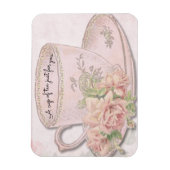 Magnet Flexible Une coupe de thé pour la fête des mères rose rien  (Vertical)