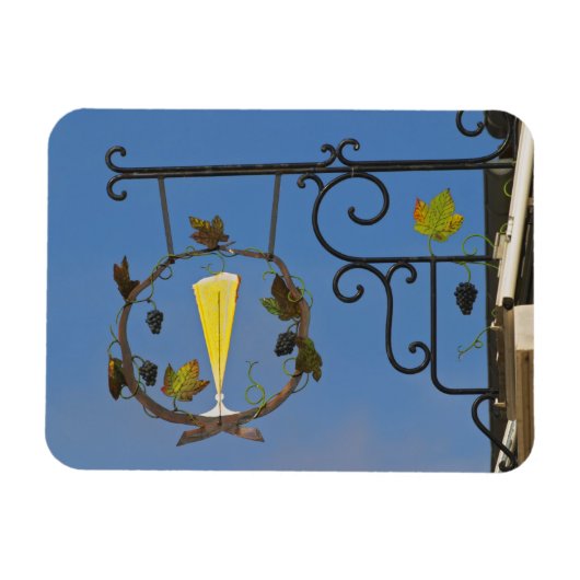 Magnet Flexible Une enseigne en fer forgé qui illustre le thème (Horizontal)